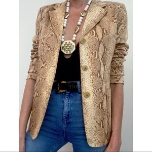 Vintage Emanuel Ungaro Python Blazer